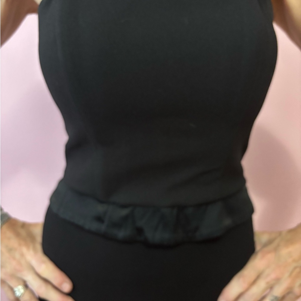 Elegant Black Bustier with Diamond Zipper
